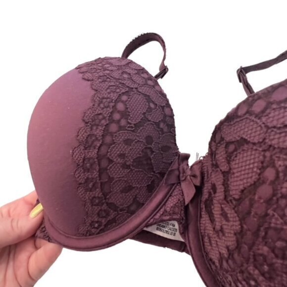 Victoria’s Secret Bra Size 32DD Purple Lace Body‎ By Victoria Perfect Sh… - Picture 1 of 7